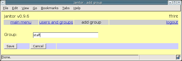 [ adding a workgroup via the web interface ]