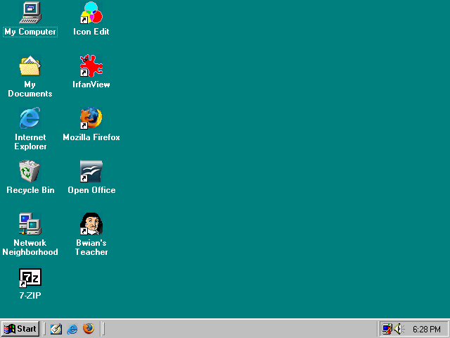 [ personal desktop of user after successful logon ]
